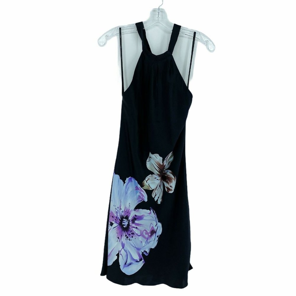 New Single Dress Women Size Small Halter Top Black